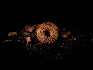 Cocoa Cookies with Crumbs